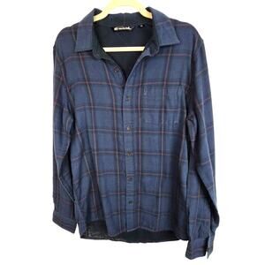 Travis Mathew Mens Flannel Shirt Plaid Size M Gorpcore Outdoor Grunge Weekend